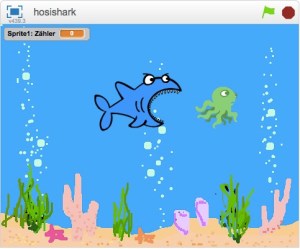 Screenshot Hai frisst Octopus