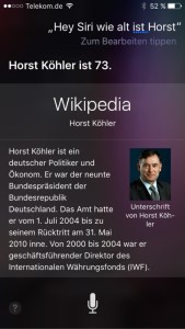 Screenshot Siri, iPhone, Foto HoSi