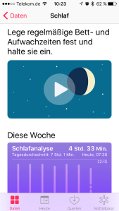 Screenshot Schlaf, Foto HoSi