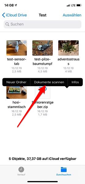 Scan aus Prdner starten